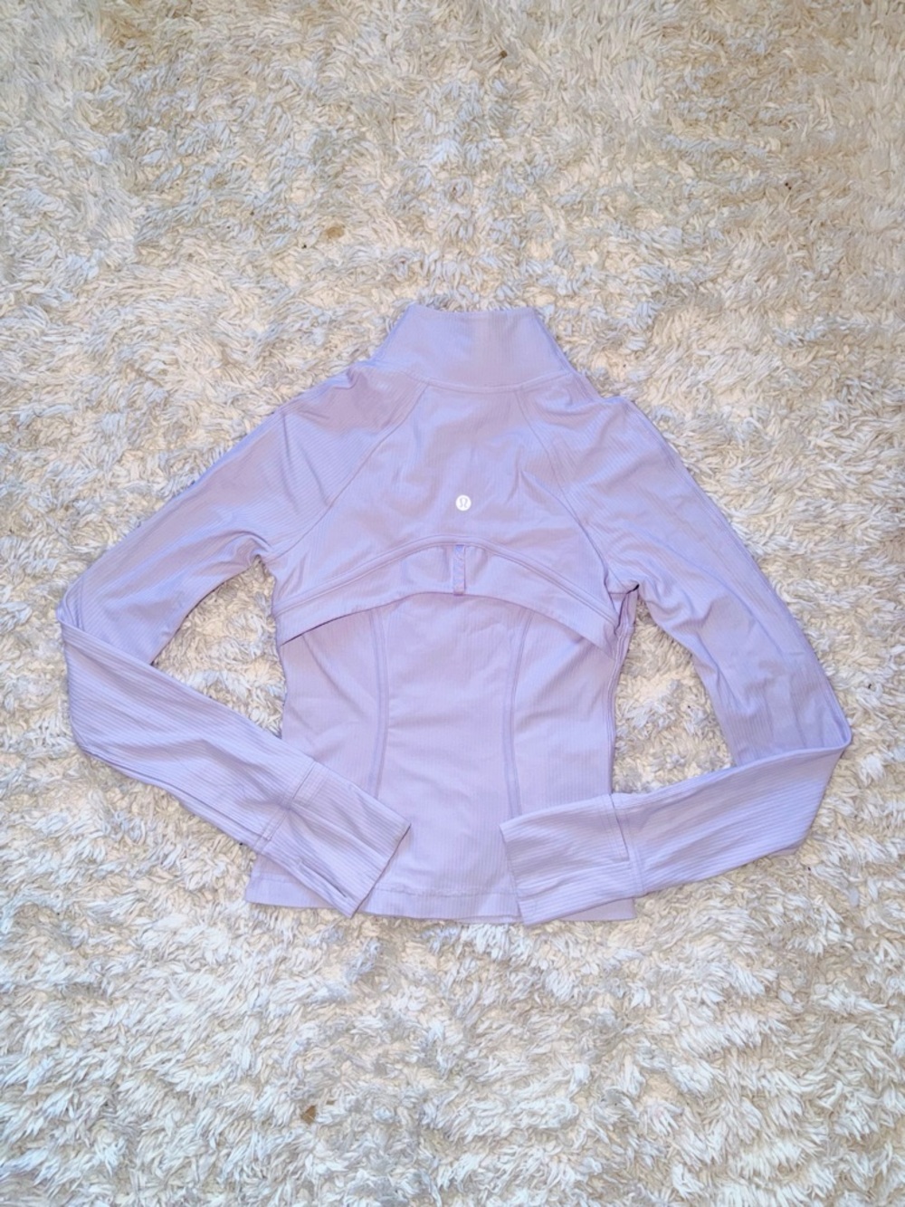 Faint Lavender Ribbed Nulu Cropped Define Jacket Lululemon